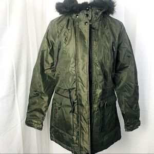 Yoki coat with fur hood